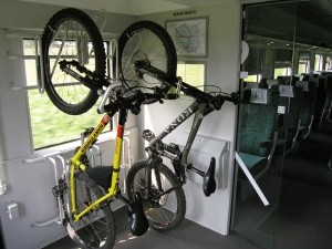 rower w pociągu