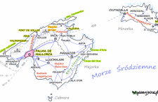 Majorka – mapa turystyczna
