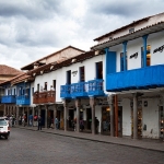 Cuzco niebieskie miasto peru