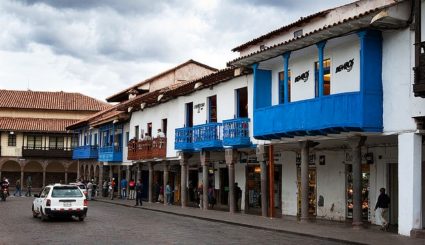 Cuzco niebieskie miasto peru