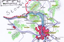 Zakole Dunaju, okolice Budapesztu – mapa turystyczna