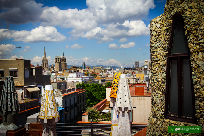 Barcelona dachy panorama